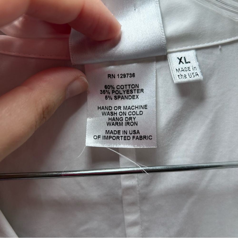 Finley Elegant White Button Down Blouse Women’s X… - image 5